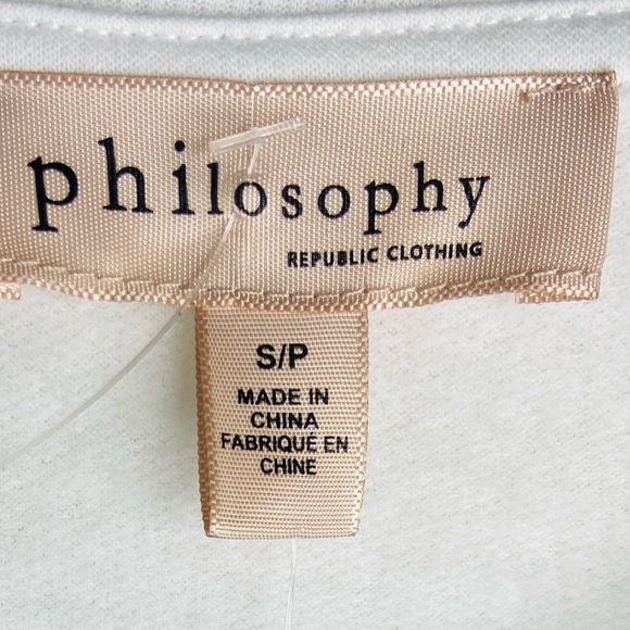 PHILOSOPHY Feliz Navidad Holiday Sweatshirt Women’s Size Small/Petite - Picture 4 of 4